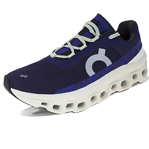 On Men's Cloudmonster Sneakers, Acai/Aloe, 11.5