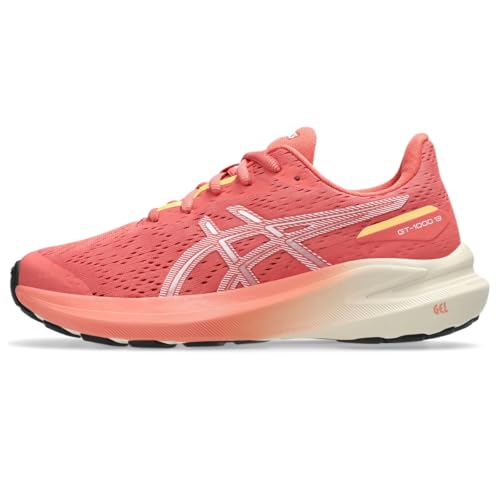 ASICS, Unisex Kids, GT-1000 13 Grade School (Little Kid/Big Kid), Dark Pink Clay/White, 7 Medium, Big Kid