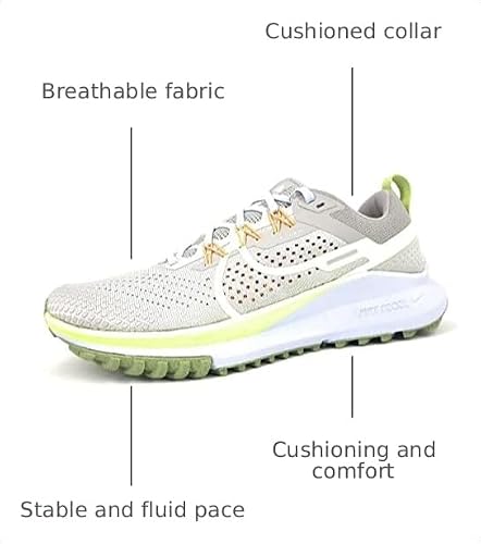 Nike Men's Pegasus Trail 4Road Running Shoe, Lt Iron Ore Volt Cobblestone, 10.5 US