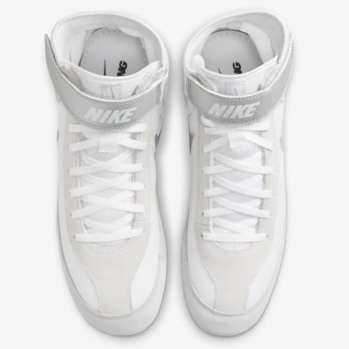 Nike SpeedSweep 7 Men's Wrestling Shoes (366683-100, White/Metallic Silver/Metallic Silver) Size 6.5
