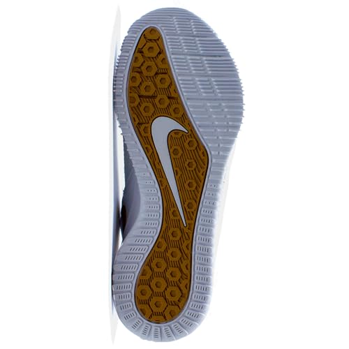 Nike Women's Zoom Hyperace 2 Volleyball Shoe, White/Metallic Gold, 8 US