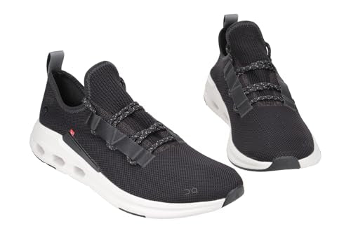 On Men's Cloudeasy Sneakers, Black/Rock, 10.5 Medium US