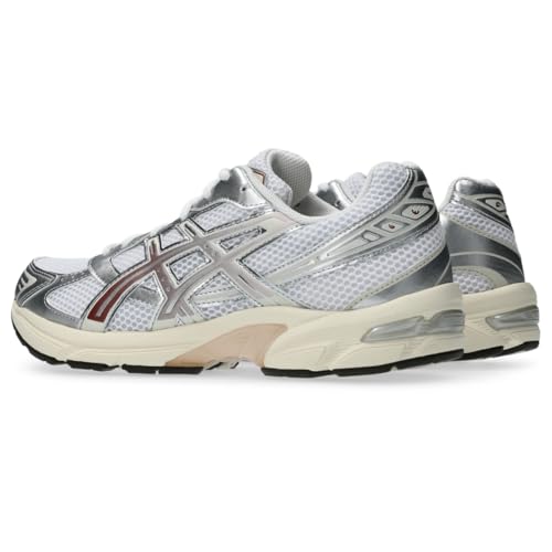 ASICS Unisex Gel-1130 Sneakers, White/Rusted Rock, 8.5 US Women/7 US Men