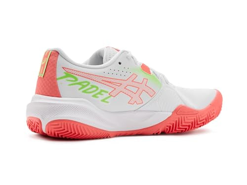 ASICS Women's Gel-Challenger 15 Padel Tennis Shoes, 8.5, White/Guava