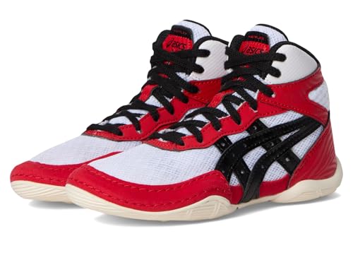ASICS Kid's Matflex 7 Grade School Wrestling Shoes, 5.5, Classic RED/Black