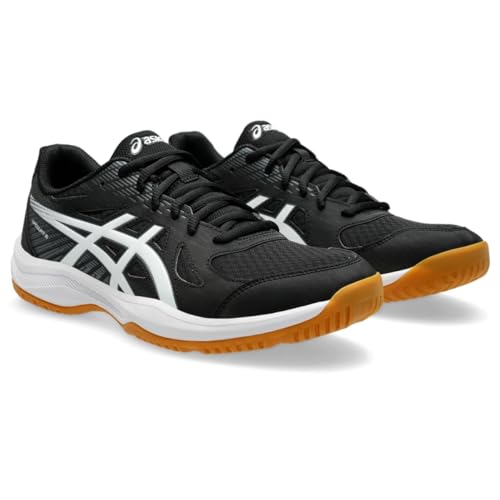 ASICS Men's Upcourt 6 Volleyball Shoes, 11, Black/White