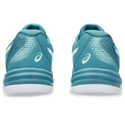 ASICS Men's Upcourt 5 Indoor Sport Shoe, 11, Blue Teal/White