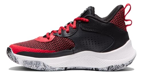 Under Armour Unisex-Child Grade School Curry 3z 24 (Black/Red/White, US Footwear Size System, Big Kid, Numeric, Medium, 6)