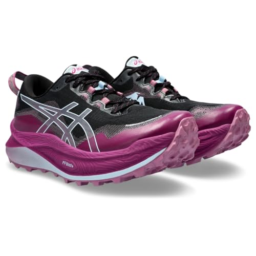 ASICS Women's Trabuco Max 3 Trainers, Black Light Blue, 11