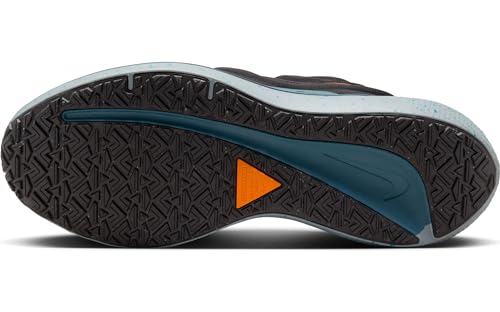 Nike Winflo 9 Shield Men's Weatherized Road Running Shoes (DM1106-002, Black/GEODE Teal/DEEP Jungle/Safety Orange) Size 11.5