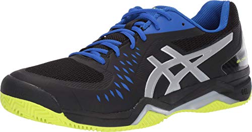 ASICS Gel-Challenger 12 Clay Men's Tennis Shoe, Black/Silver, 9 D US