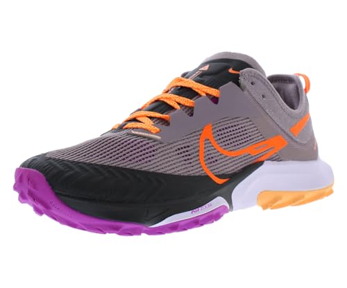Nike Women's Air Zoom Terra Kiger 8 Running Shoes, Purple Smoke/Black/Peach Cream/Total Orange, 6