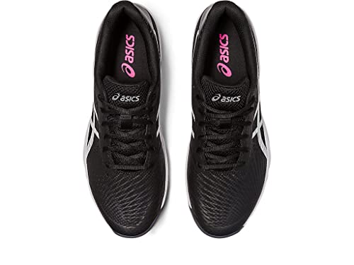 ASICS Gel-Game 9 Tennis Shoe for Men - Open Mesh Design with Padded Collar, Classic Lace-Up Closure, and Stylish Shoes Black/Hot Pink 7 D - Medium