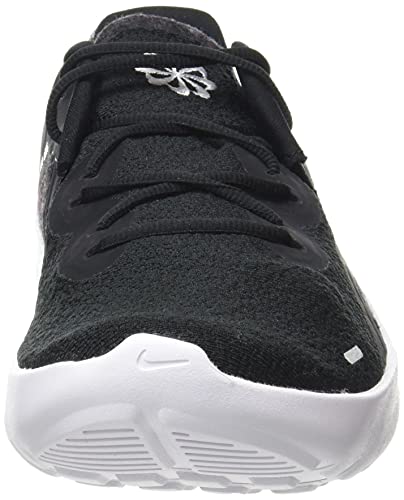 NIKE Men's Nike Flex Run 2021 Running Shoe, Black White Dark Smoke Grey 002, 8