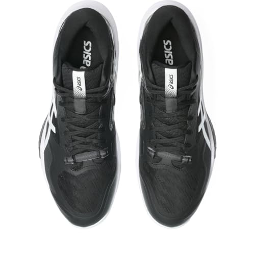 ASICS Men's Sky Elite FF MT 4 Volleyball Shoes, 11, Black/Pure Silver