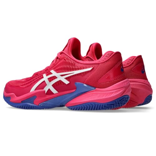 ASICS Women's Court FlyteFoam 3 Clay Tennis Shoe, 8.5, Bright Rose/White