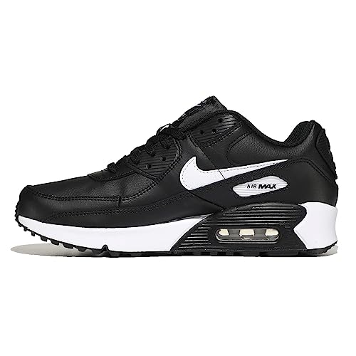 Nike Boy's Air Max 90 LTR (Big Kid) Black/White/Black 7 Big Kid M