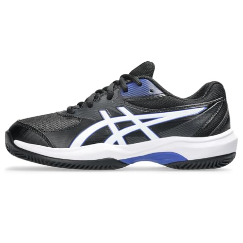 ASICS Boy's Sneaker, Black White, 6 Big Kid