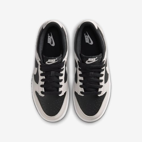 Nike Dunk Low Big Kids' Shoes (Black/Platinum Tint/White/Platinum Tint) Size 7