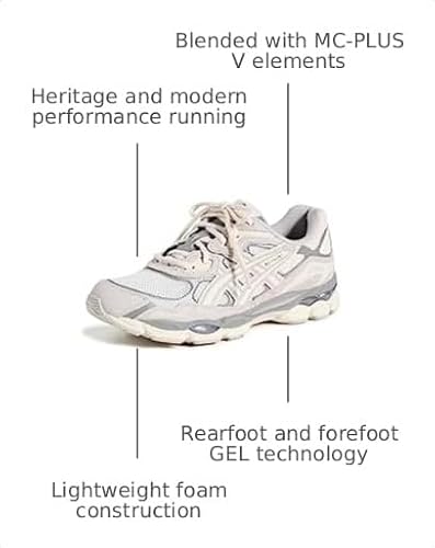 ASICS Men's Gel-NYC Sportstyle Shoe, 6, Cream/Oyster Grey