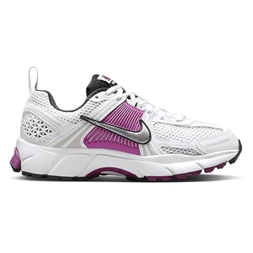 Nike Vomero 5 Big Kids' Shoes (HF6998-102, White/Pure Platinum/Hot Fuchsia) Size 6
