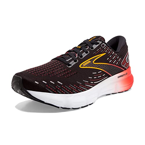 Brooks Men's Glycerin 20 Neutral Running Shoe - Black/Blackened Pearl/Fiery Red - 9 Medium