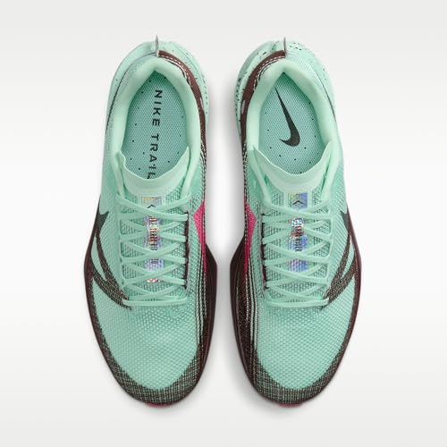 Nike Kiger 10 Trail Running Shoes (Mint Foam/Burgundy Crush/Sweet Beet/Seaweed) Size