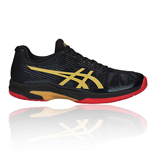 ASICS Solution Speed FF L.E. Womens Tennis Shoes 1042A047 Sneakers Trainers (UK 4 US 6 EU 37, Black Rich Gold 001)