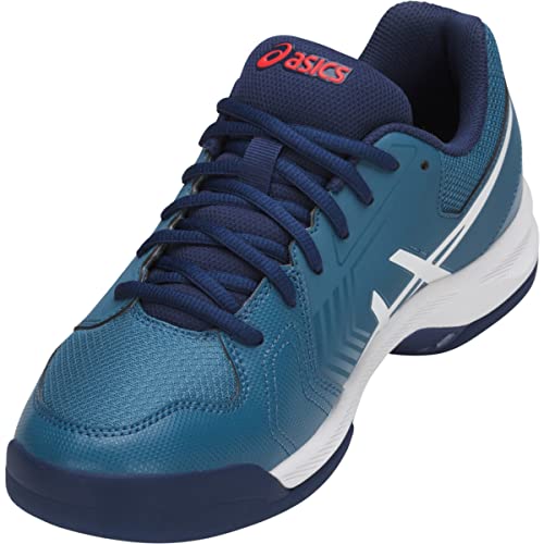ASICS Men's Gel-Dedicate 5 Tennis Shoes, 9, Azure/White