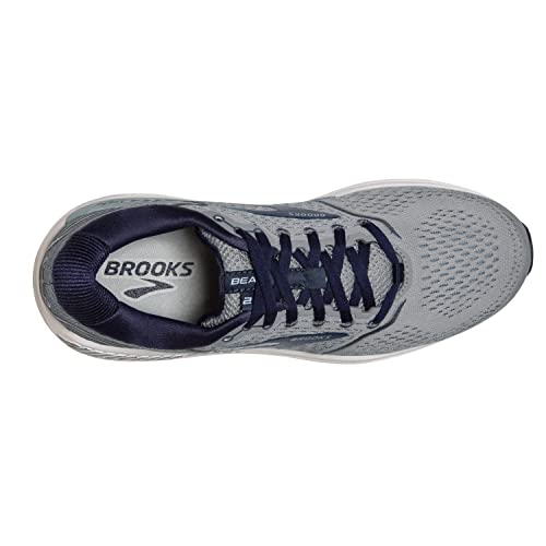 Brooks Men's Beast '20 Supportive Running Shoe - Blue/Grey/Peacoat - 8 Wide