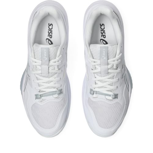 ASICS Women's Sky Elite FF 4 Volleyball Shoes, 7.5, White/Pure Silver