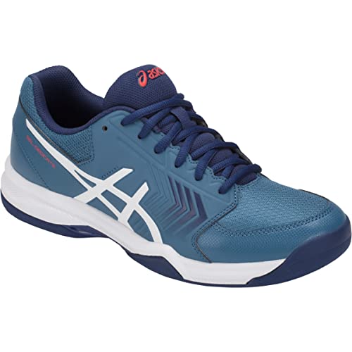ASICS Men's Gel-Dedicate 5 Tennis Shoes, 9, Azure/White