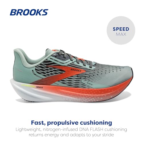 Brooks Men’s Hyperion Max Neutral Running Shoe - Blue Surf/Cherry/Nightlife - 15 Medium