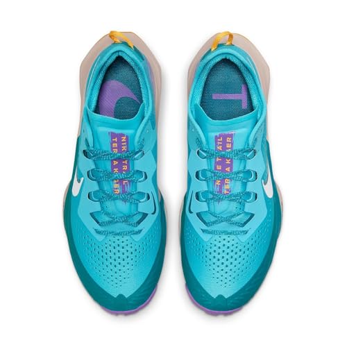 Nike Air Zoom Terra Kiger 7 Mens Running Trainers CW6062 Sneakers Shoes (UK 11 US 12 EU 46, Turquoise Blue White 400)