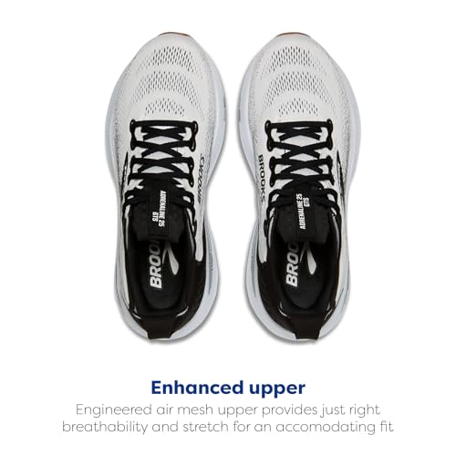 Brooks Women’s Adrenaline GTS 25 Supportive Running & Walking Shoe - White/Black/White - 9 Medium