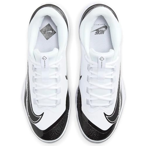 NIKE Alpha Huarache Elite 4 Low MCS Mens FD6255-101 (White/Black-), Size 12