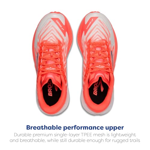 Brooks Women's Catamount 4 Speed Trail Running Shoe - Bit of Blue/Flame/Legion Blue - 9.5 Medium