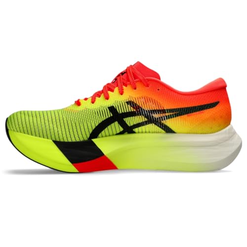 ASICS Unisex METASPEED Edge Running Shoes, 12M / 13.5W, Safety Yellow/Black