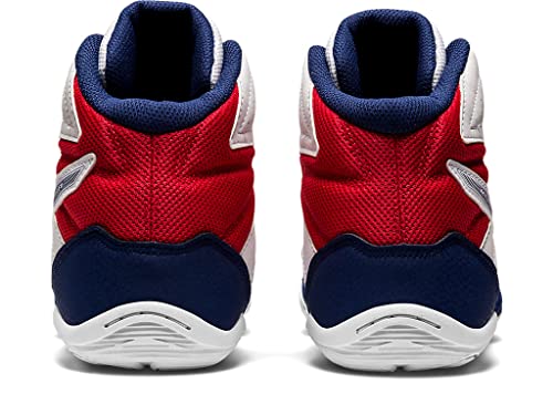ASICS Men's Matflex 6 Wrestling Shoes, 12, White/DEEP Ocean