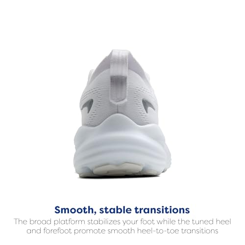 Brooks Women’s Glycerin 22 Neutral Running Shoe - White/White/Grey - 8.5 Medium
