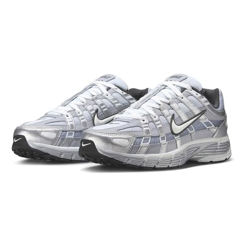Nike Men's P-6000 Sneakers, Metallic Silver/White/Wolf Grey, 11 Medium US