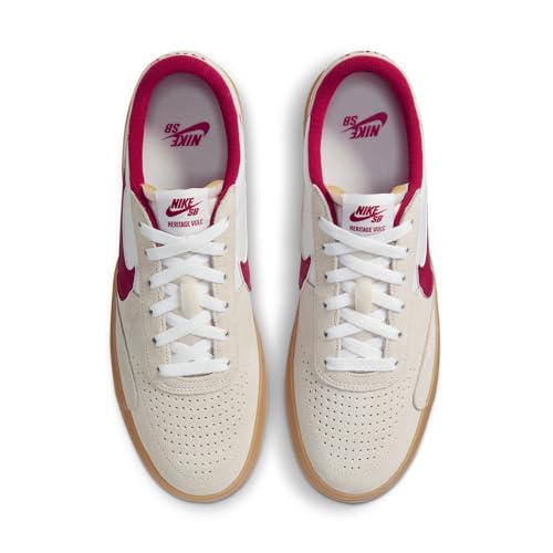 Nike Men Sb Heritage Vulc Summit Skateboarding Shoe, White/Red, 9 UK