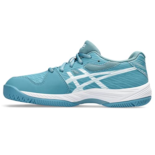 ASICS Kid's Gel-Game 9 Grade School Tennis Shoes, 1, GRIS Blue/White