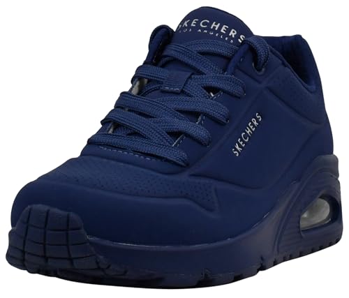 Skechers Women's Uno - Night Shades Sneakers, Navy, 8.5 W US