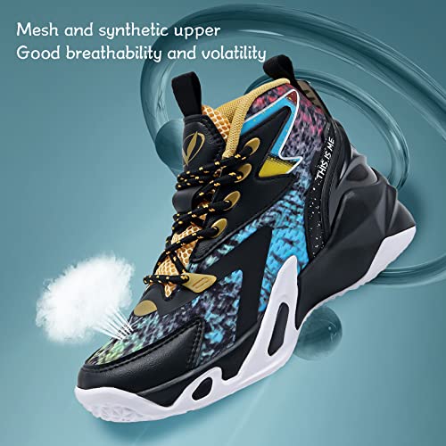 VITUOFLY Kids Basketball Shoes Boys Sneakers Girls Mid-top Sports Shoes