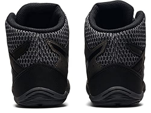 ASICS Kid's Snapdown 3 Grade School Wrestling Shoes, 3.5, Black/Gunmetal