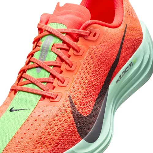 Nike Pegasus Plus Women's Road Running Shoes (FQ7261-600, Bright Crimson/Lime Blast/Mint Foam/Cave Purple) Size 7.5