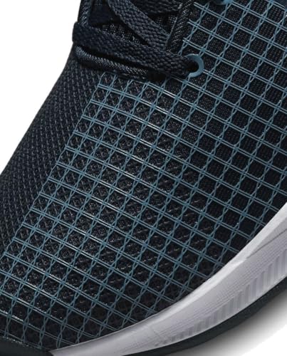 NIKE Metcon 8 Men's Trainers Gym Fitness Workout Shoes, Armory Navy Obsidian Cerulean Arctic Orange, 9