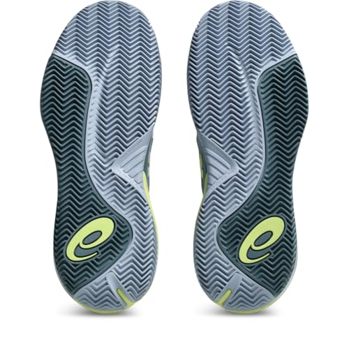 ASICS Men's Gel-Resolution X Clay Tennis Shoes, 9, Grey Blue/Pistachio