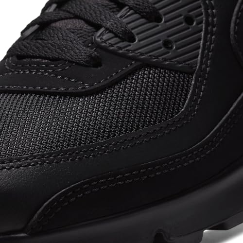 Nike Air Max 90, Men's Running Shoes, Black Black White, 43 EU